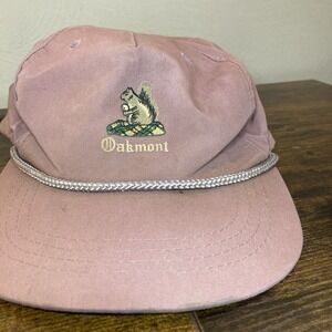 Vintage Oakmont Country Club Patch Rope Hat Derby Cap Made In Korea OSFM